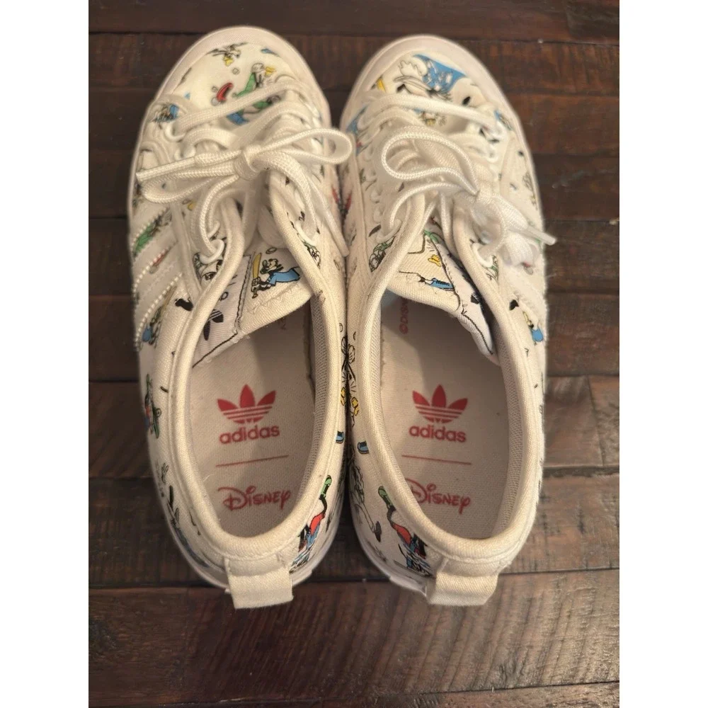 Adidas Disney x Nizza Sport Goofy Pack - White. Size 9.5 Men/ 11 W